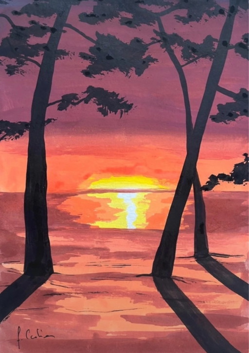 Gouache on paper, 21x15cm