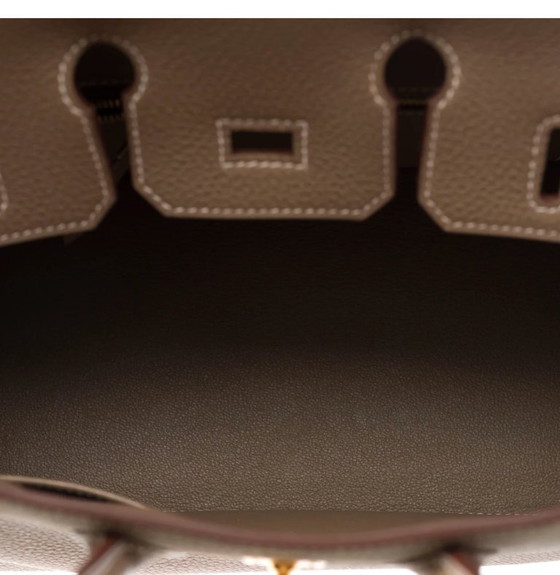 Image 1 of Sac HERMES Birkin 25 en Cuir Étoupe - 103489