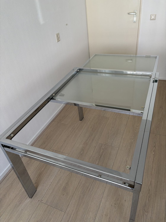 Image 1 of Design glazen eettafel 