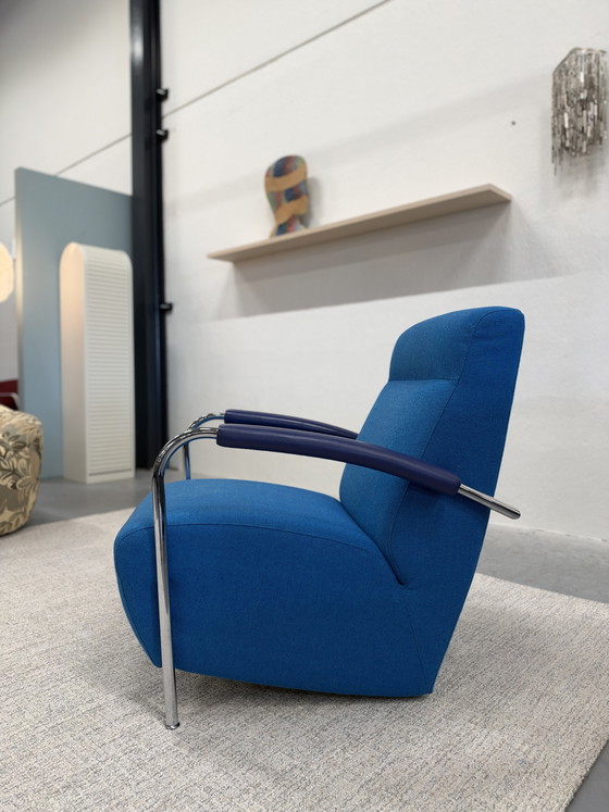 Leolux Scylla Hoog Sillón Tela azul – Sillones, Lana (photo 7 of 7)