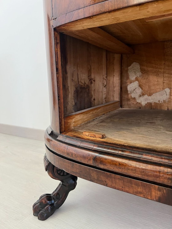 Image 1 of Cassettone - Noce - Comò con specchiera