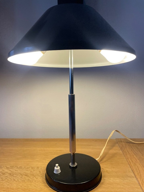 Lampada da tavolo o da scrivania danese vintage, Fog & Mørup, Lampade da tavolo, Ferro, Nero (foto 3 di 6)