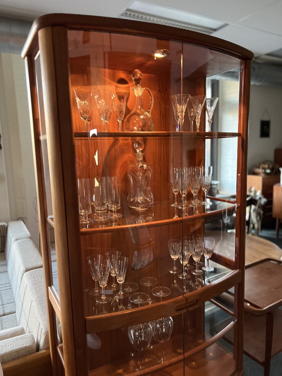 Image 1 of Vetrina danese vintage in teak e vetro anni '80