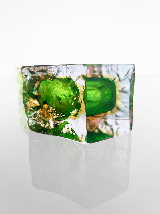 Image 1 of Vintage 1970s Mandruzzato Sommerso Murano vase