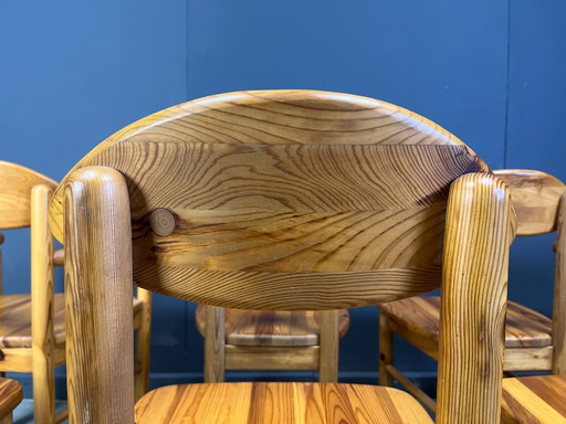 Chaises de salle à manger vintage en pin - années 1980 - ensemble de 8