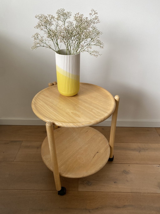 Vintage Dänisches Design Klapptisch Servierwagen Beistelltisch