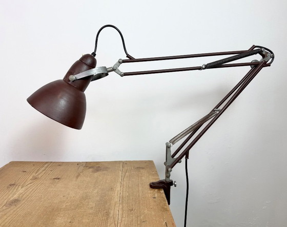 Image 1 of Vintage Brown Architect Table Lamp from Napako, 1950s