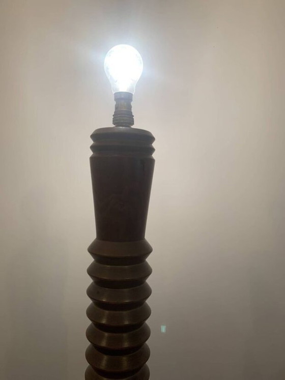 Lampada da terra vintage in legno tornito – Lampade da terra (photo 10 of 11)