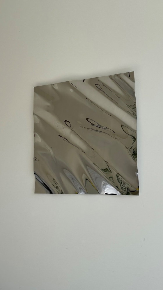 Image 1 of Psychedelisch stalen wanddecoratie 60x60