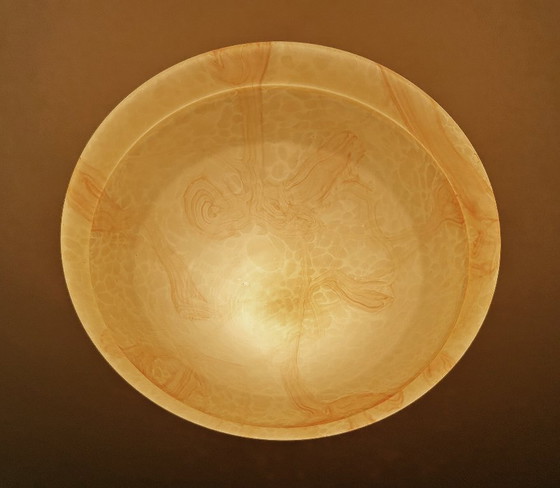 Image 1 of Lampe pendante en verre Art Déco
