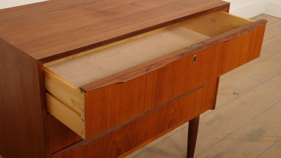 Image 1 of Vintage Deense ladekast | Teak | 3 lades