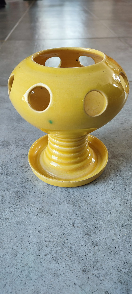 Image 1 of Jean Garrillon ceramic crocus pot