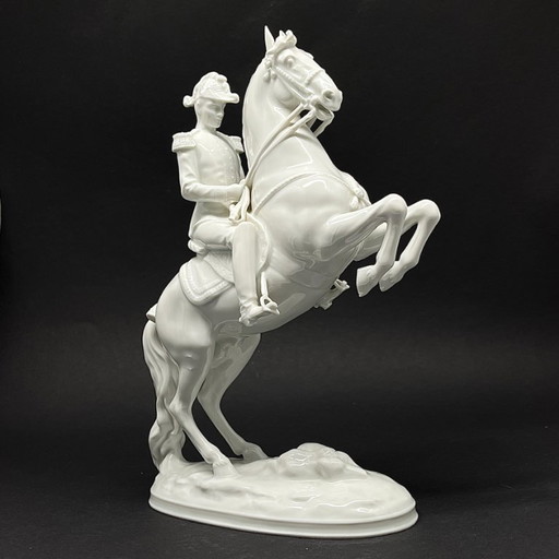 Scultura in porcellana Lipizzana XL Augarten Vienna “Courbette” – Modello 1595 – decoratieve objecten, Porcelain