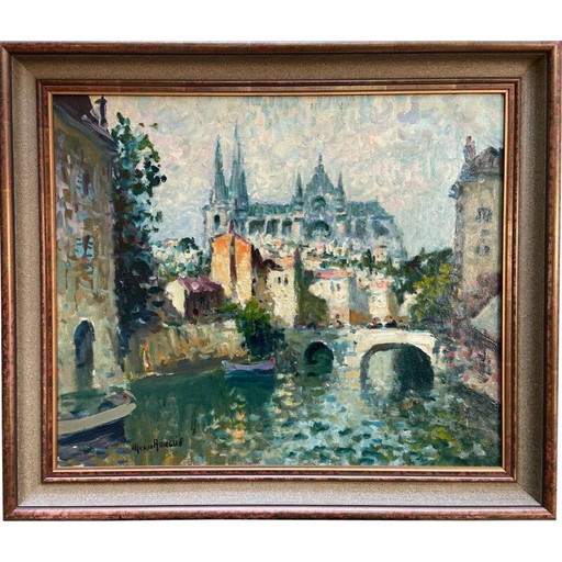 Tableau vintage par Merio Ameglio, 1950er Jahre