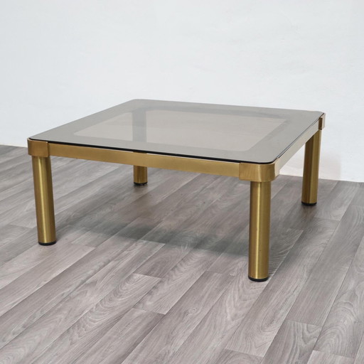 1970s Hollywood Regency Brass Coffee Table