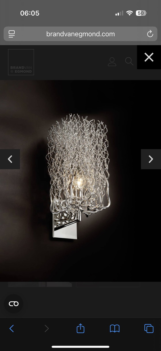 Image 1 of Brand and Van Egmond Hollywood block wall lamp