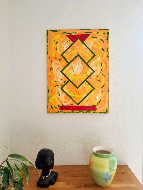 Image 1 of Enzo SAN MARCO - Totem Square - Artist's Painting