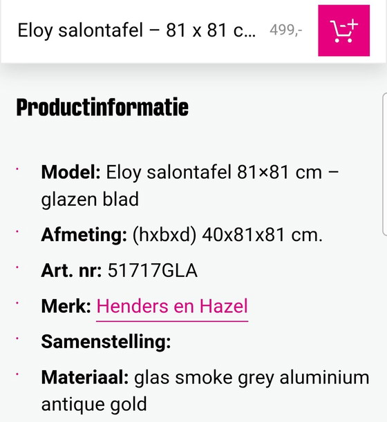 Image 1 of New coffee table - stylish design