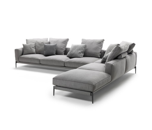 Flexform Romeo Corner Sofa / Hoekbank 375x275cm Stof Cat. Extra Eboli 1038