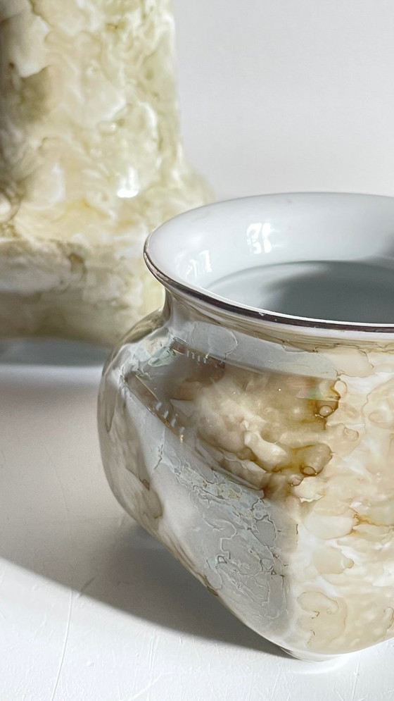 Image 1 of Karolina-Porzellanvasen, Polen, 1970er/80er Jahre