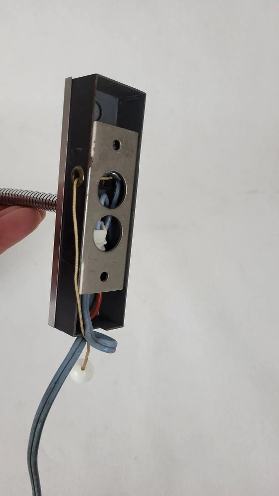 1960s flexible metal wall light (photo 9 of 13)
