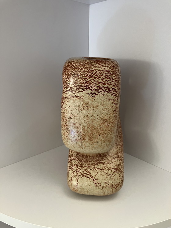 Image 1 of Bertoncello Rigon iconic italian mid century ceramic vase with holes