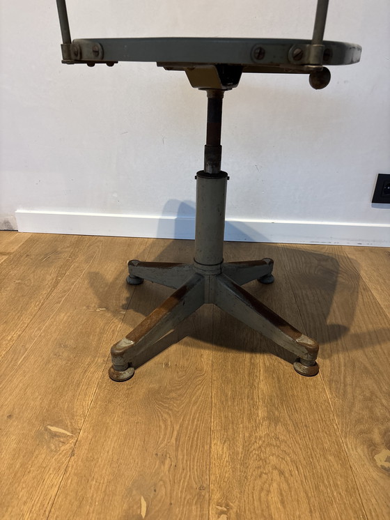 Image 1 of Vintage Industriële Bureaustoel / Desk Chair Tubax