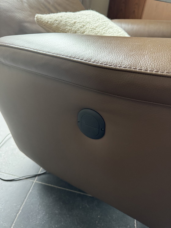 Image 1 of Lederen elektrische relax zetel