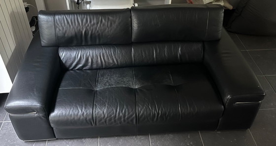 Image 1 of Natuzzi lederen zetels : 2 & 3 zit