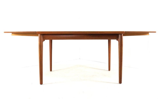 Vintage Danish rectangular extendable teak dining table – Wood (photo 16 of 18)