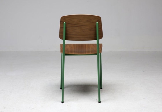 Vitra Standard Chair Blé Vert Vert & Noyer – Chaises de salle à manger, Aluminium, Wood (photo 6 of 11)