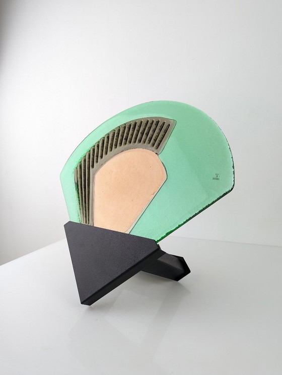 Image 1 of Paire d'appliques murales en verre de Murano Vetri, Italie, années 1980