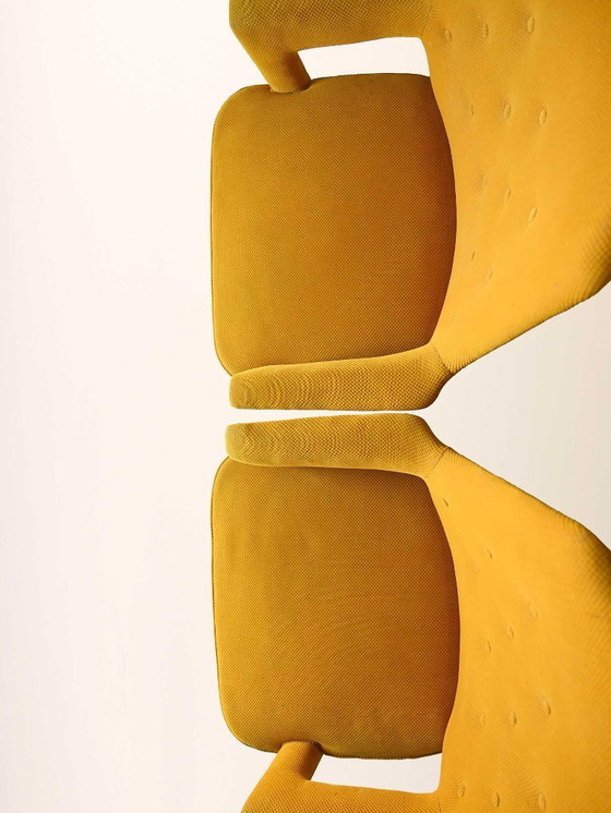 Image 1 of Pair of Vintage 1950s Yellow Scandinavian Armchairs