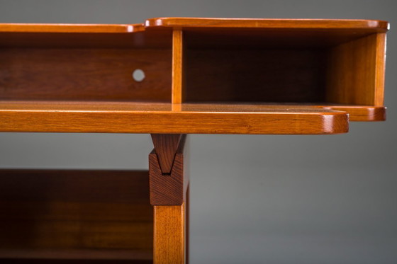 Image 1 of Mid-Century Modern Teak Schreibtisch, 1980er Jahre
