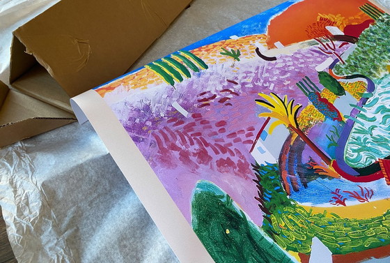 Image 1 of Nichols Canyon - David Hockney 1971 - Poster 61 × 91 cm