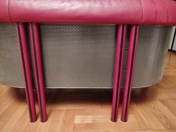 Image 1 of 2-seater sofa and leather armchair (sold together or separately)