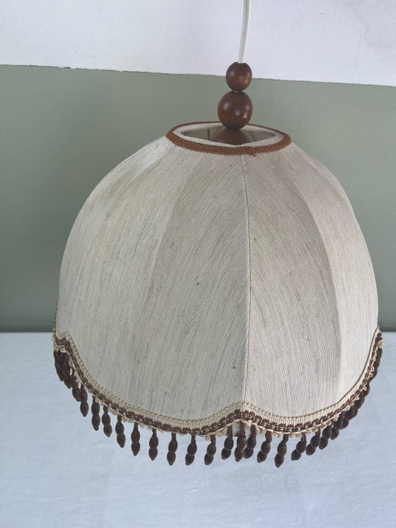 Lampada a sospensione vintage con perle di legno – Lampade a sospensione (photo 5 of 9)