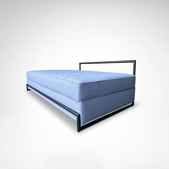 Divano letto di Eileen Gray in metallo nero e tessuto di lana Kvadrat per Classicon – Chaise longue, Wool (photo 3 of 12)
