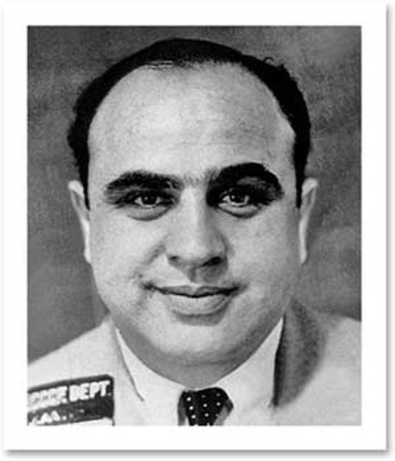 Image 1 of Al-Capone-Geschenkartikel | Al-Capone-Dekoration | Al-Capone-Sammlerpuppe | Kunst aus der Flüsterkneipe