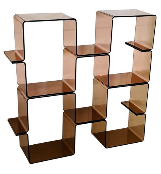 Image 1 of Etagère "serpent" en altuglas par Michel Dumas, France années 70