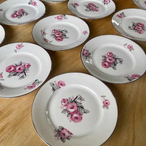 Set aus 12 Desserttellern