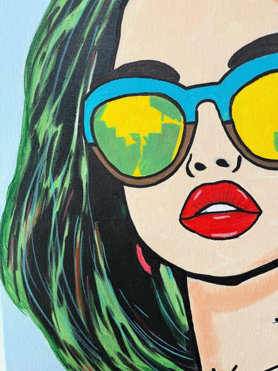 Image 1 of Aurora Konigsberg - She Knows Oops - Artist's Painting