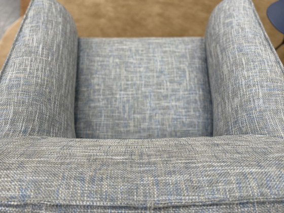 Image 1 of Leolux Mayon Fauteuil Ruvido stof Blauw 