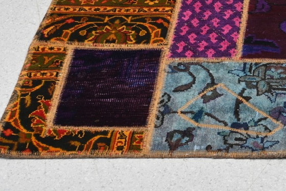 Image 1 of Tapis Oriental Patchwork multicolore 185x120 cm – Style Scandinave, Dk, 1960