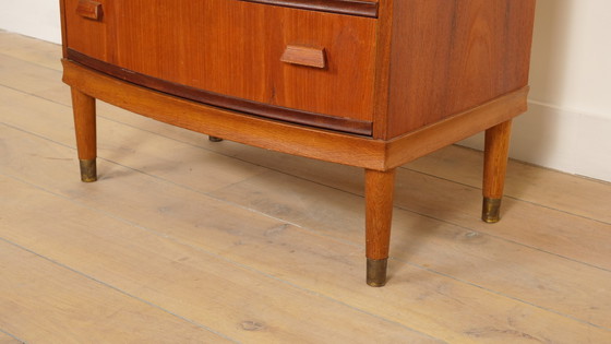 Image 1 of Commode vintage | 6 tiroirs | Design danois | Façade ronde
