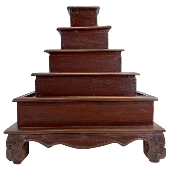 Mobiletto Medico Giapponese in Legno Kusuri Tansu con Scomparti – Armadi a muro, Wood, Klassiek (photo 2 of 9)