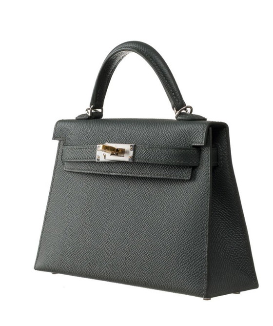 Image 1 of Sac HERMES Kelly Mini en Cuir Vert - 103497