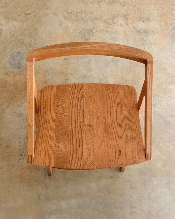 Image 1 of Tabouret de bar artisanal en bois