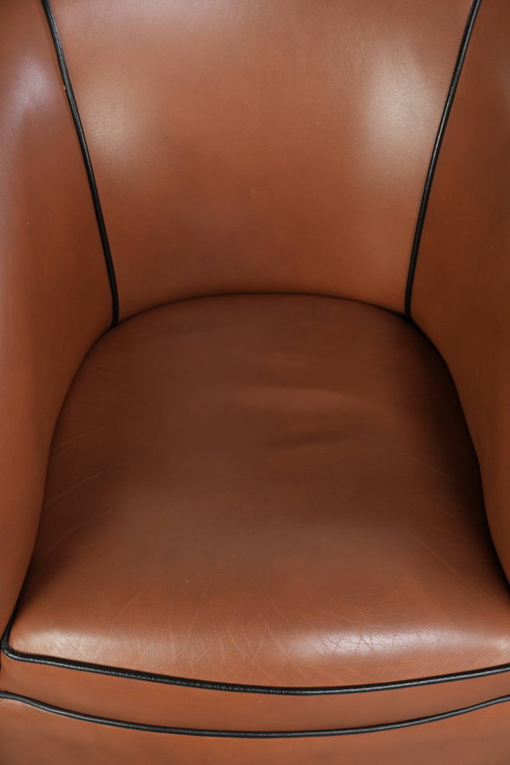 Rundleren clubfauteuil in Engelse stijl met een luxe voorkomen en fijn zitcomfort – Leather (photo 6 of 13)