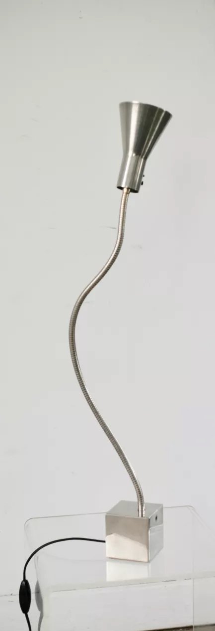 Image 1 of Stalen lamp uit de jaren 70